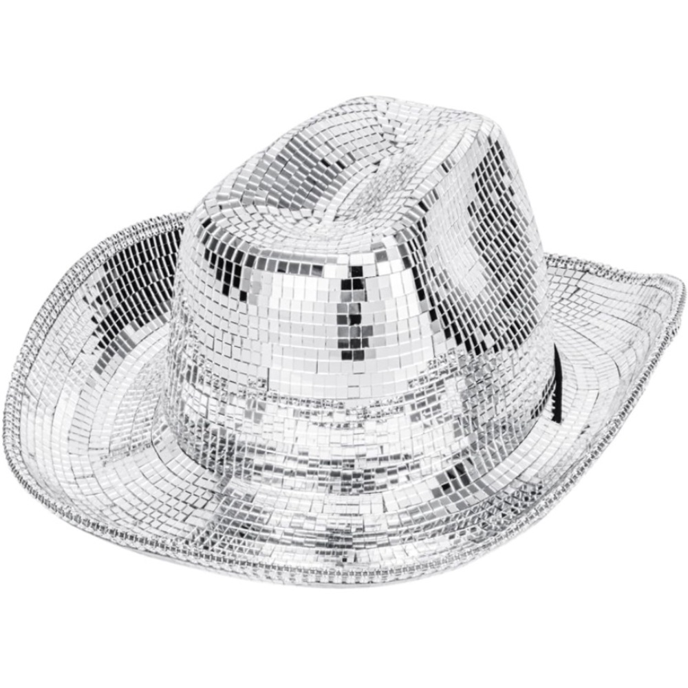 Mirrored Disco Ball Cowboy Hat